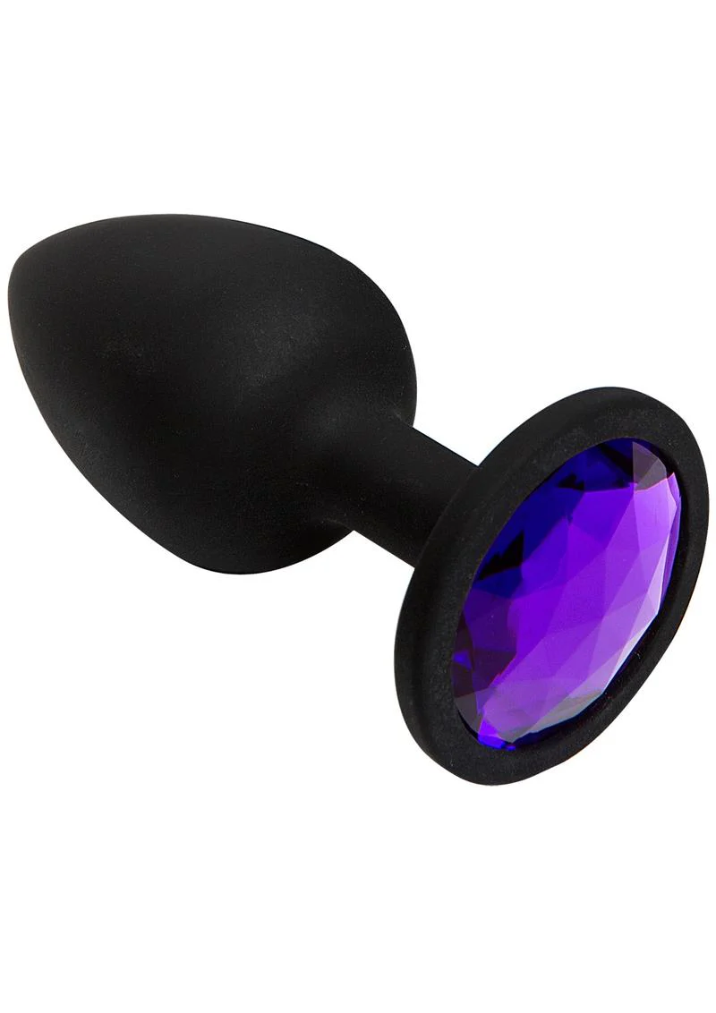 Booty Bling Jeweled Silicone Anal Plug - Image 4