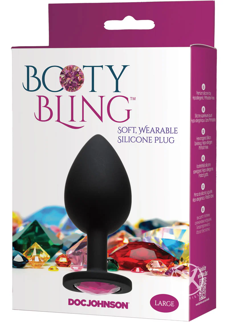 Booty Bling Jeweled Silicone Anal Plug - Image 6