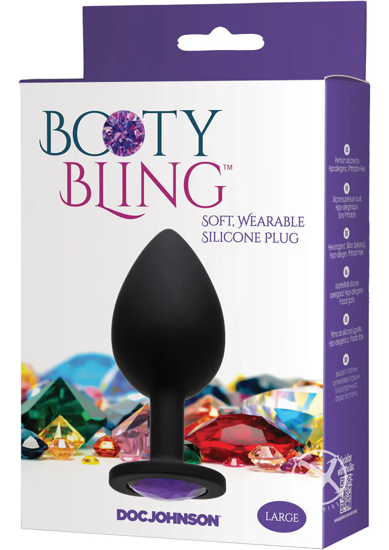 Booty Bling Jeweled Silicone Anal Plug - Image 8