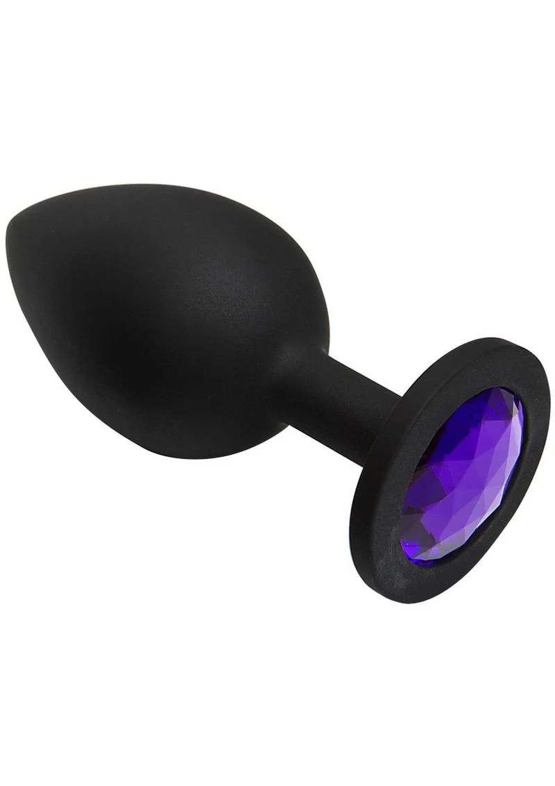 Booty Bling Jeweled Silicone Anal Plug - Image 9