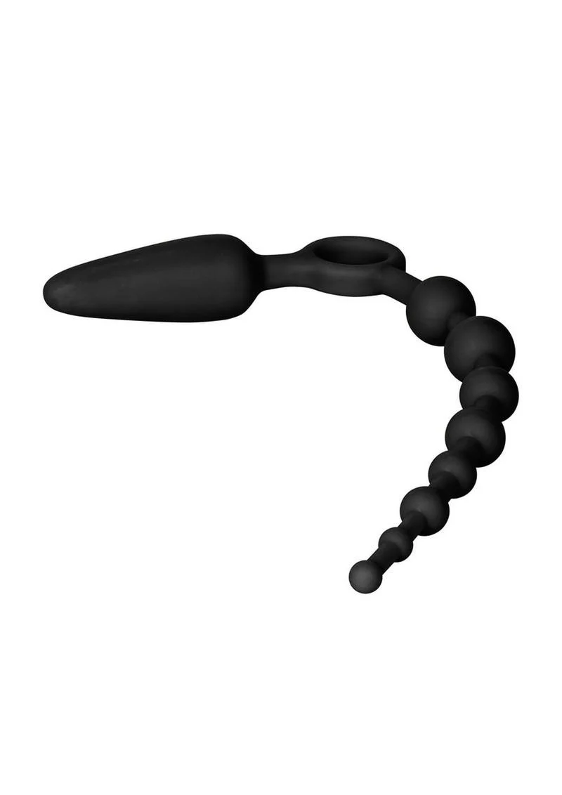 Booty Call Booty Double Dare Silicone Vibrating Butt Plug with Anal Beads - Image 7