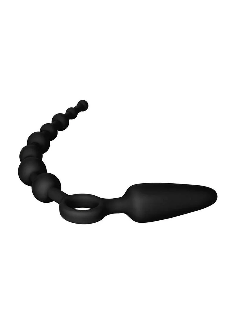 Booty Call Booty Double Dare Silicone Vibrating Butt Plug with Anal Beads - Image 8