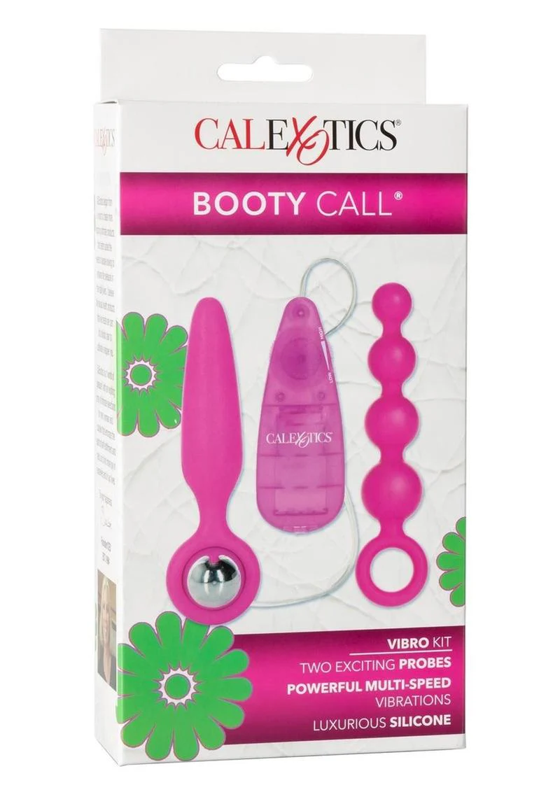 Booty Call Booty Vibro Kit Silicone Vibrating Butt Plug and Anal Beads - Image 3