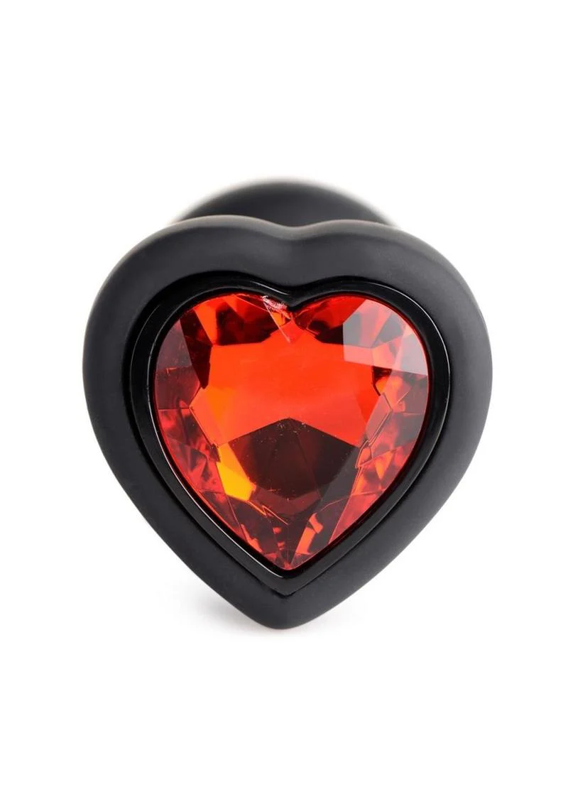 Booty Sparks 28x Rechargeable Silicone Vibrating Heart Anal Plug with Remote Control - Image 3