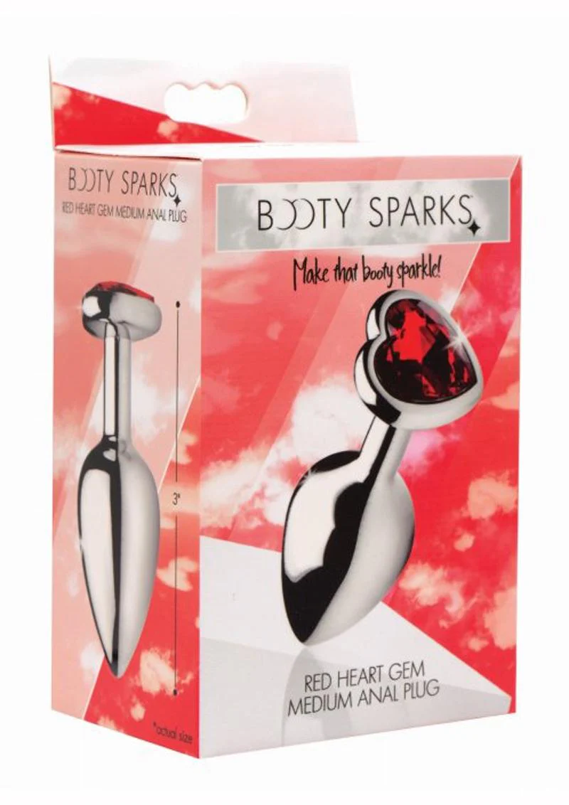 Booty Sparks Heart Gem Medium Anal Plug - Image 2