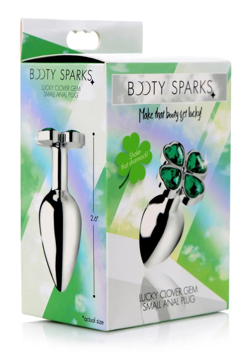Booty Sparks Lucky Clover Gem Small Anal Plug - Image 2