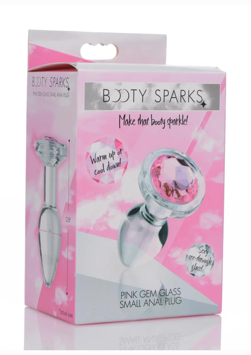Booty Sparks Pink Gem Glass Anal Plug - Image 10
