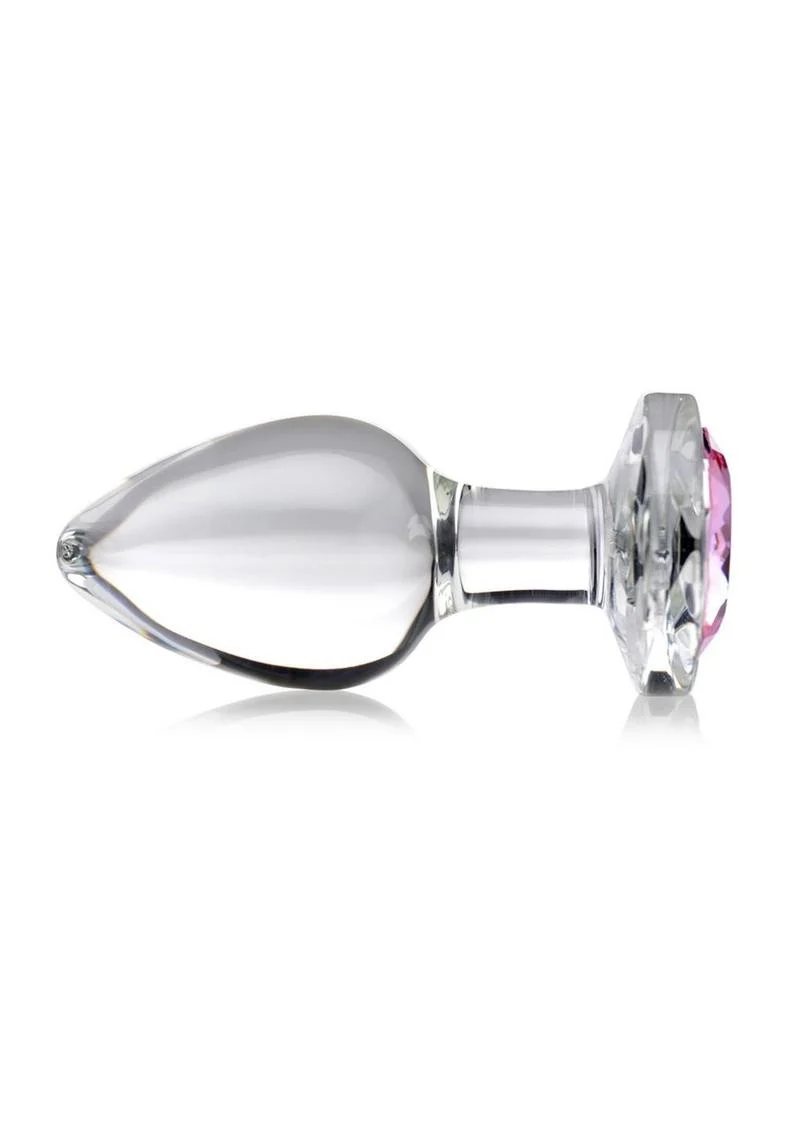 Booty Sparks Pink Gem Glass Anal Plug - Image 6