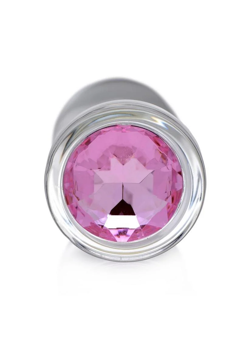 Booty Sparks Pink Gem Glass Anal Plug - Image 8