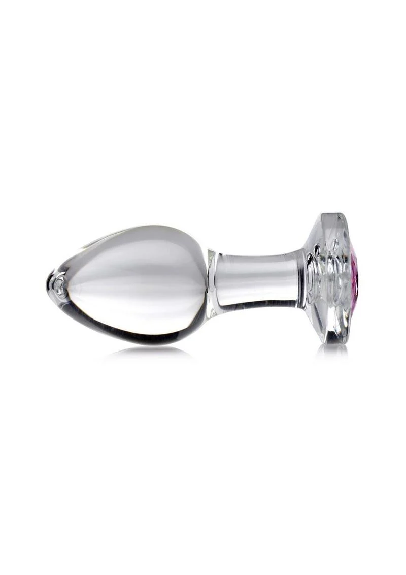 Booty Sparks Pink Gem Glass Anal Plug - Image 9