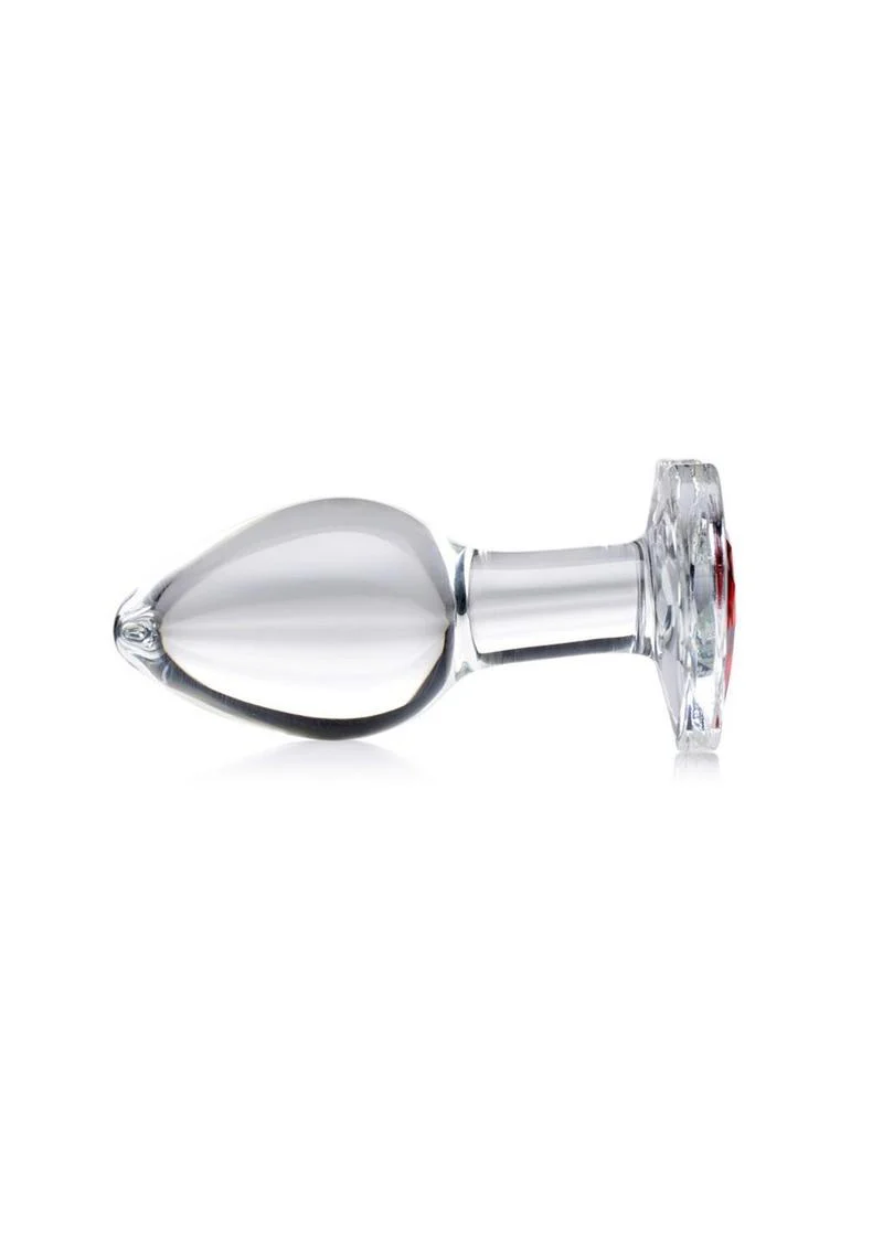 Booty Sparks Red Heart Glass Anal Plug - Image 5