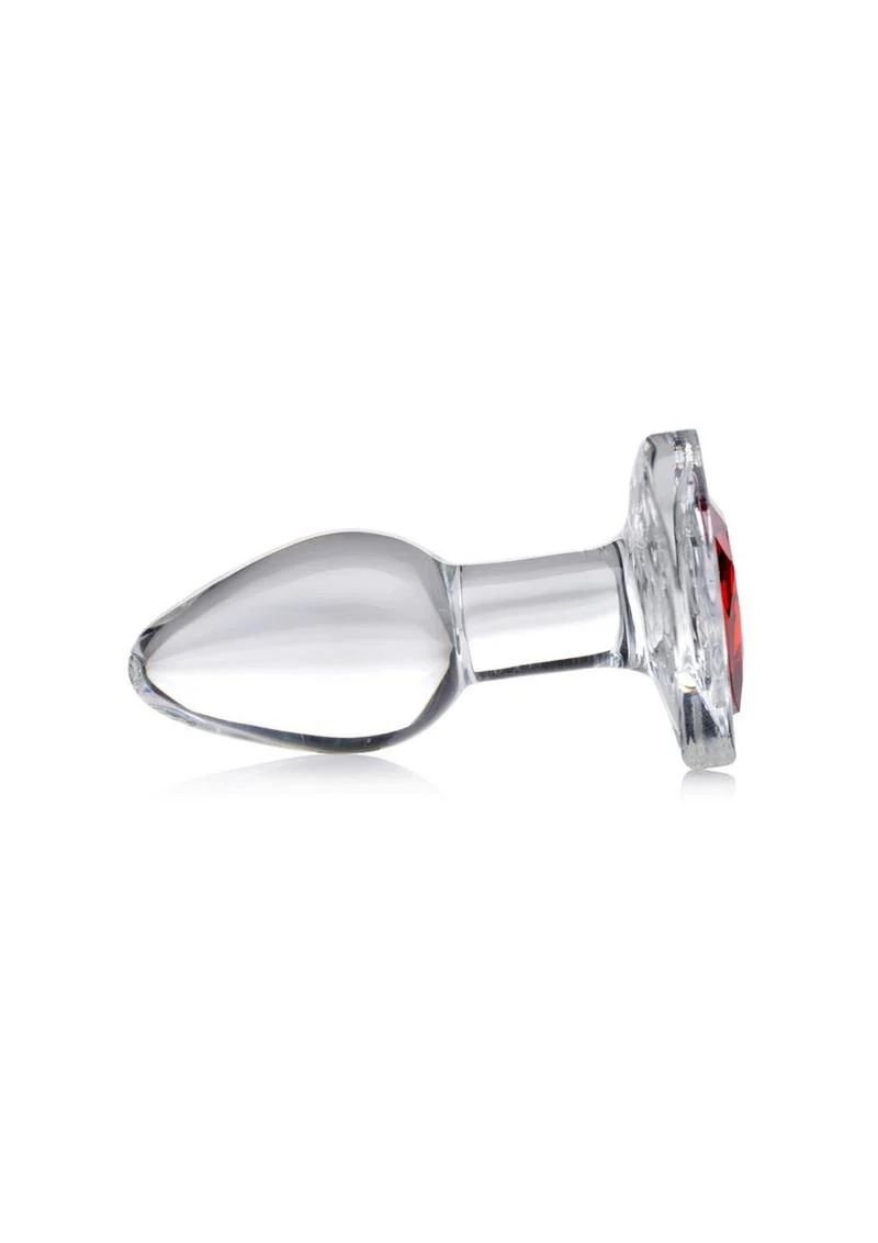 Booty Sparks Red Heart Glass Anal Plug - Image 8