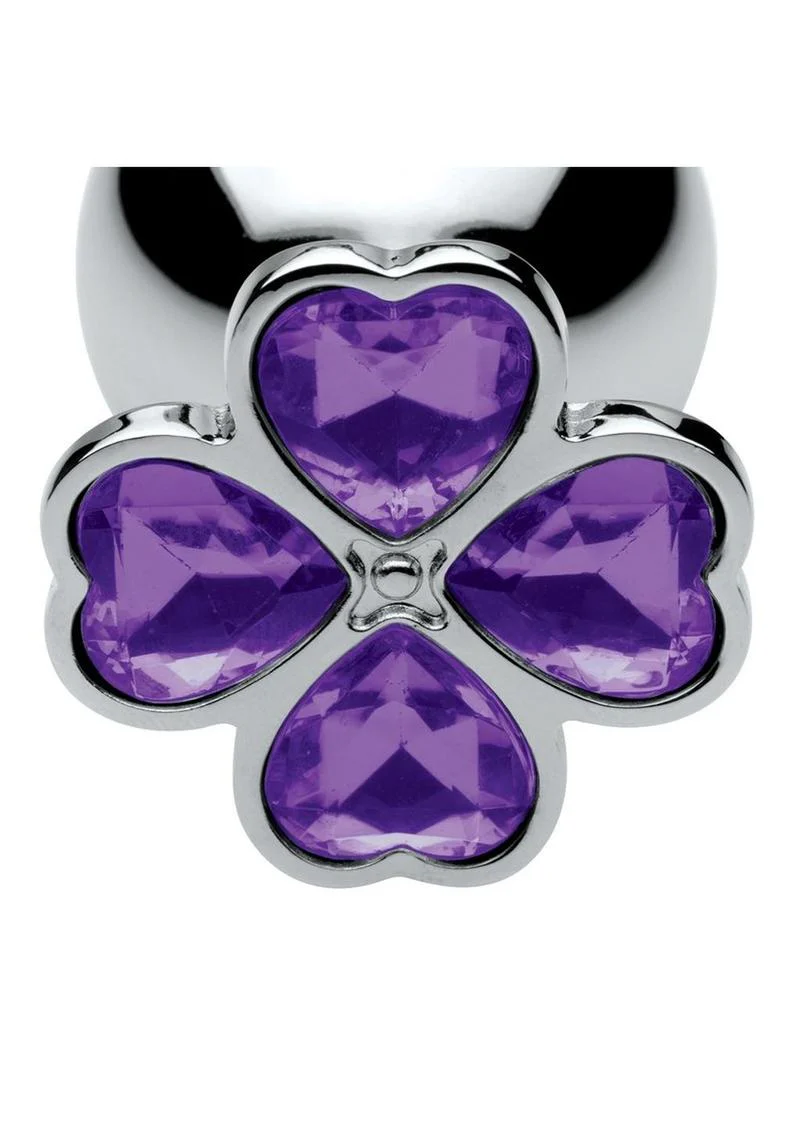 Booty Sparks Violet Flower Gem Anal Plug - Image 3