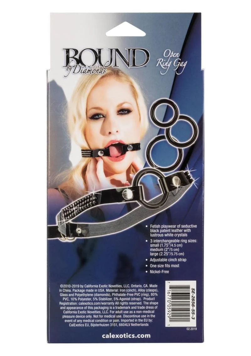 Bound By Diamonds Open Ring Gag - Image 4