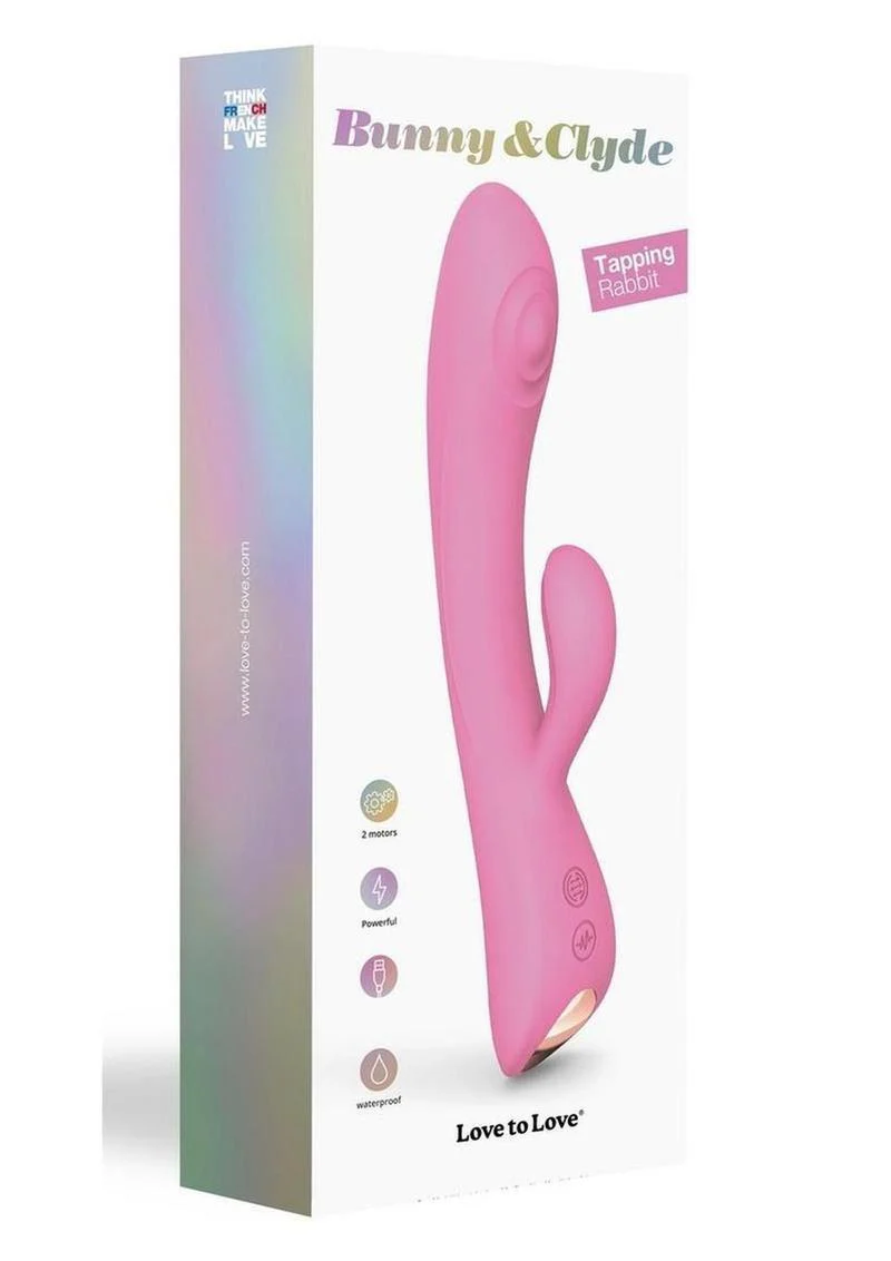Bunny and Clyde Rechargeable Silicone Rabbit Vibrator - Image 4