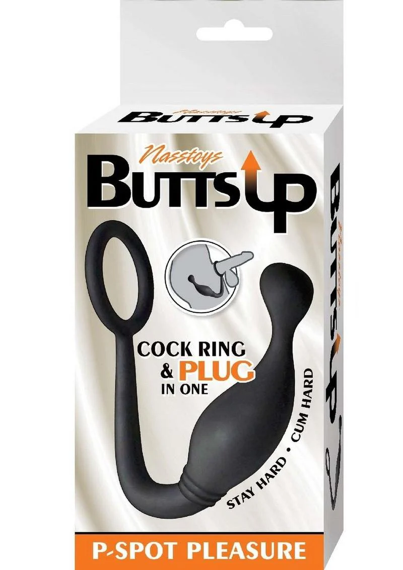 Butts Up P-Spot Pleasure Silicone Anal Plug and Cock Ring - Image 2