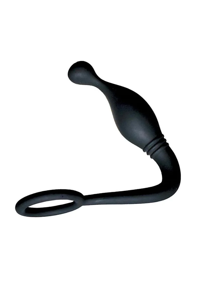 Butts Up P-Spot Pleasure Silicone Anal Plug and Cock Ring - Image 3