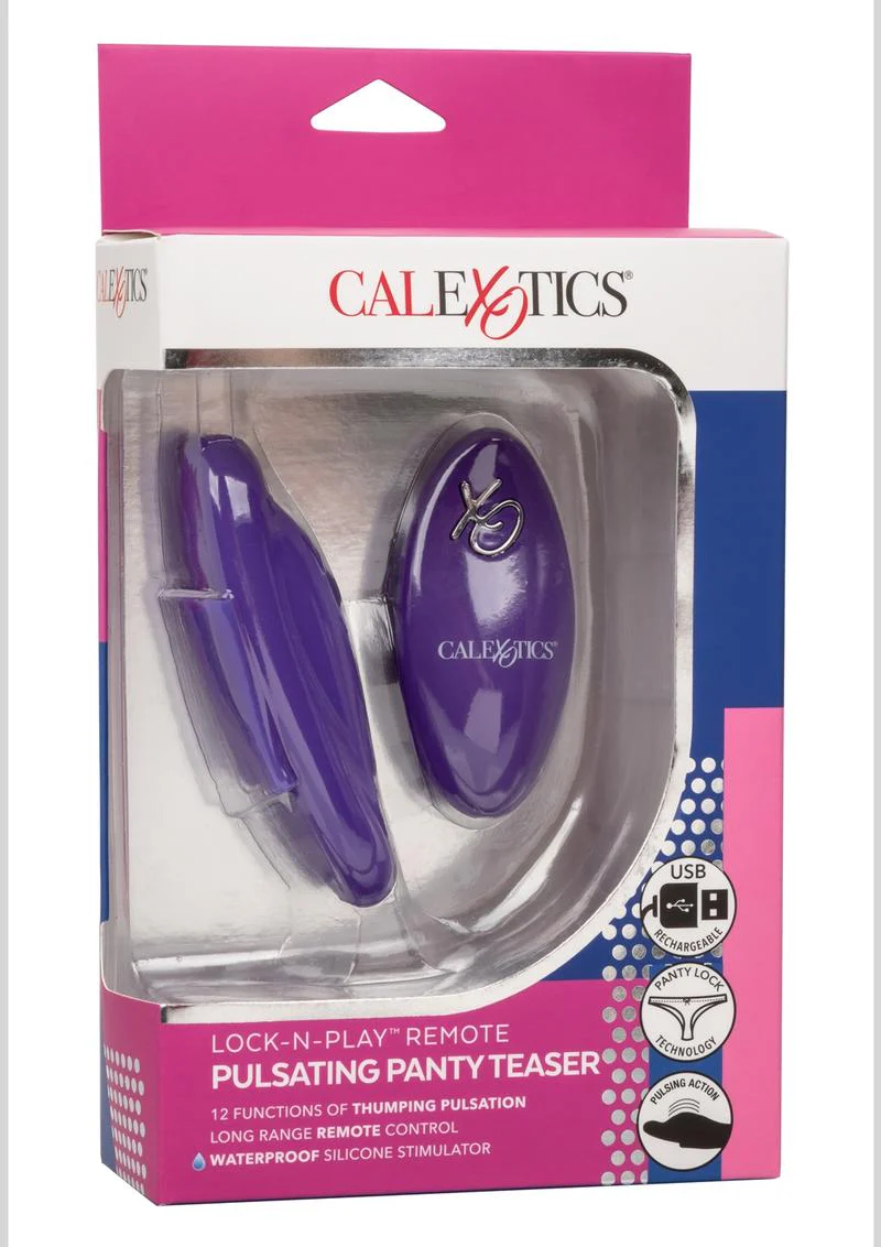 Calexotics Lock-N-Play Silicone Rechargeable Panty Vibe - Image 2