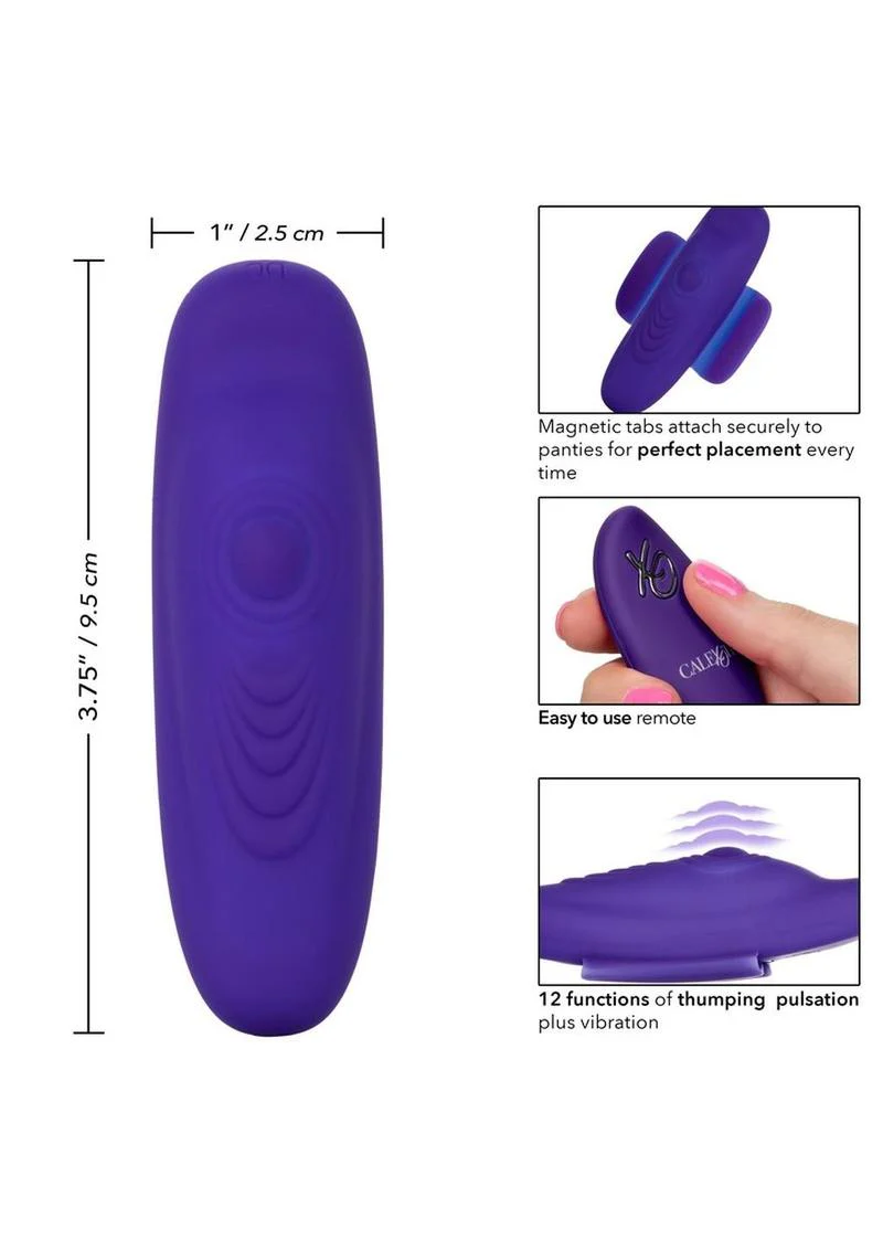 Calexotics Lock-N-Play Silicone Rechargeable Panty Vibe - Image 4