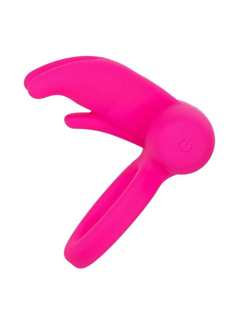 Calexotics Silicone Rechargeable Triple Clit Flicker Cock Ring - Image 4