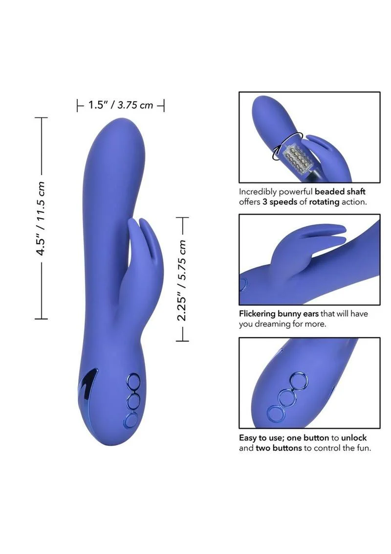 California Dreaming Beverly Hills Bunny Silicone USB Rechargeable Multifunction Waterproof - Image 4
