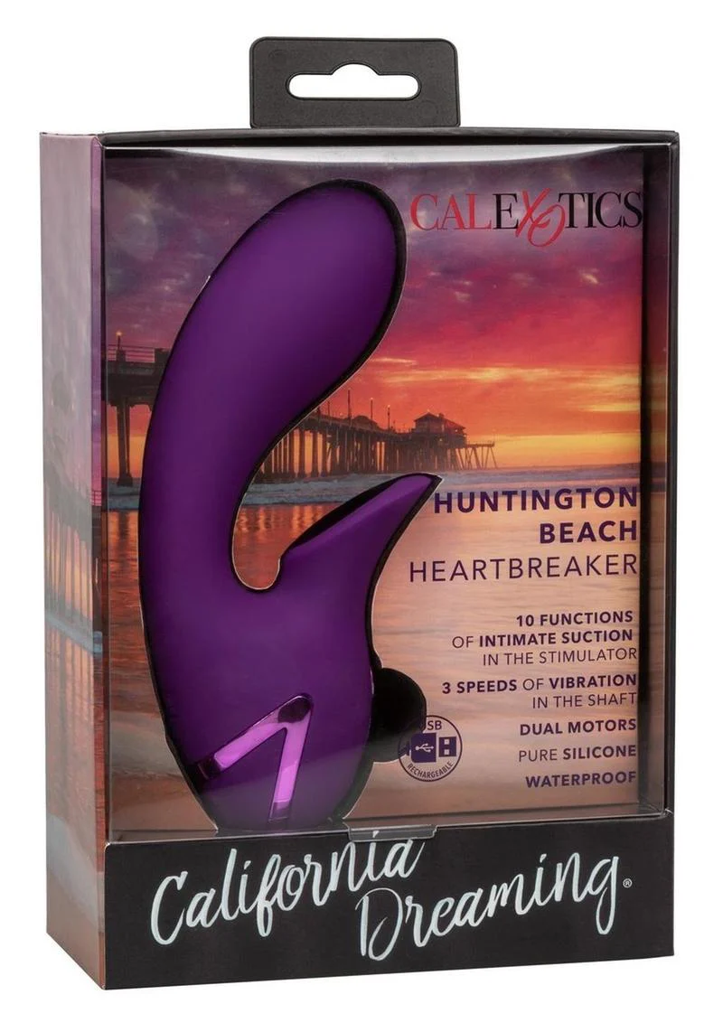 California Dreaming Huntington Beach Heartbreaker Rechargeable Silicone Stimulator - Image 2