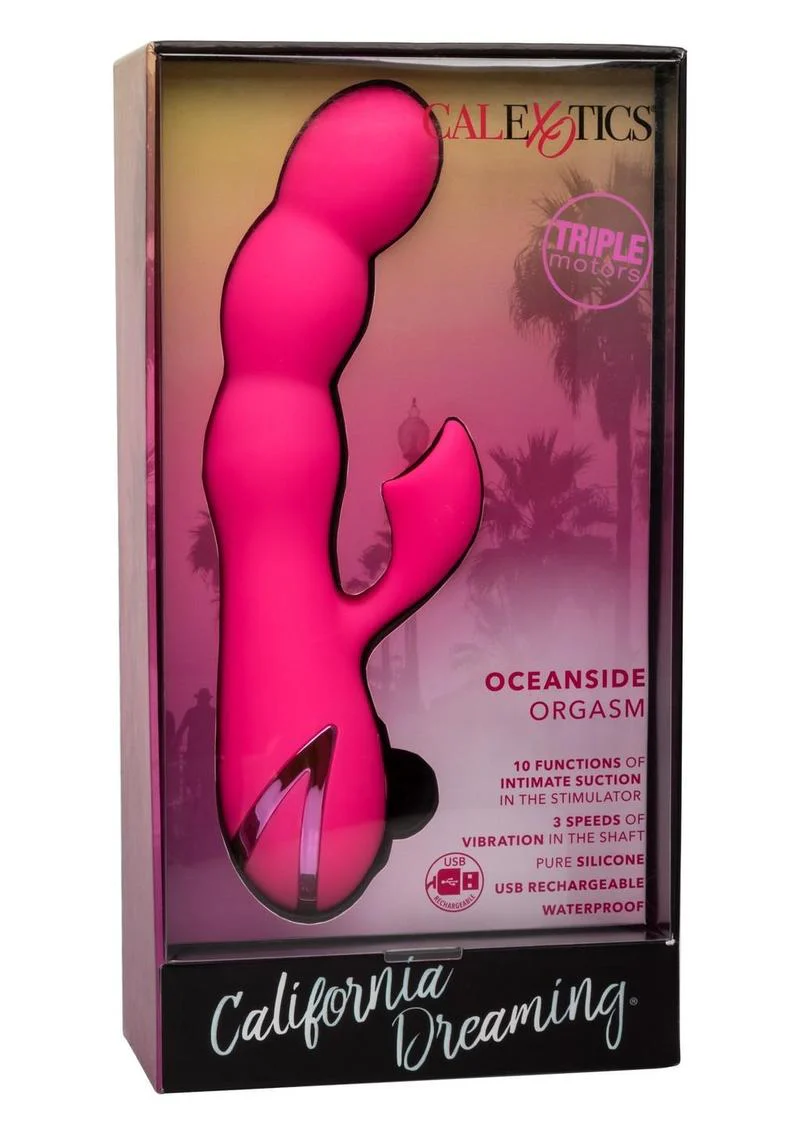 California Dreaming Oceanside Orgasm Rechargeable Silicone Clirotal Stimulator - Image 2