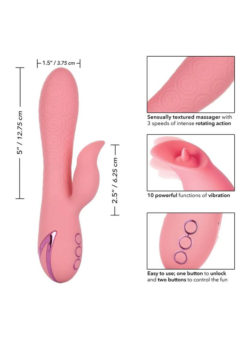 California Dreaming Pasadena Player Rechargeable Rotating Silicone Vibrator - Image 4