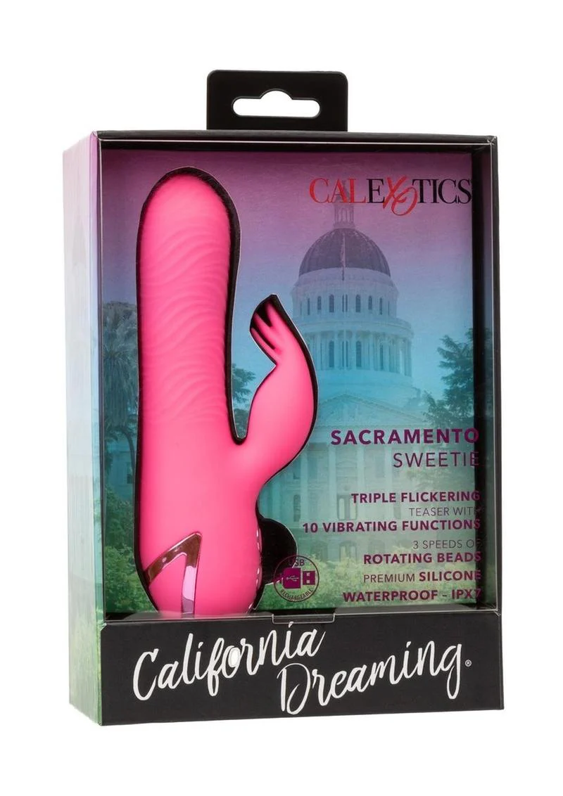 California Dreaming Sacramento Sweetie Rechargeable Silicone Dual Vibrator - Image 2