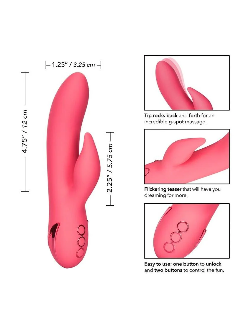 California Dreaming San Francisco Sweetheart Silicone USB Rechargeable Multifunction Vibrator Waterproof - Image 4