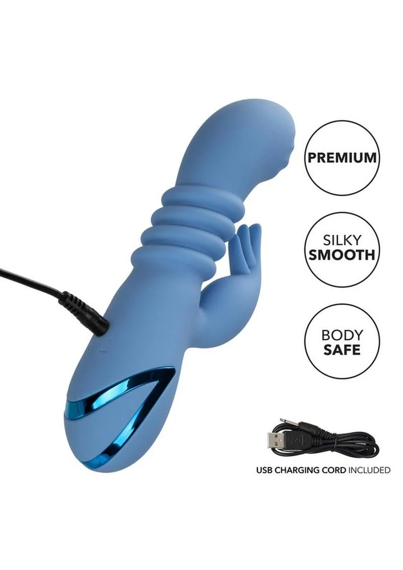 California Dreaming Santa Cruz Coaster Silicone Rechargeable Rabbit Vibrator - Image 3