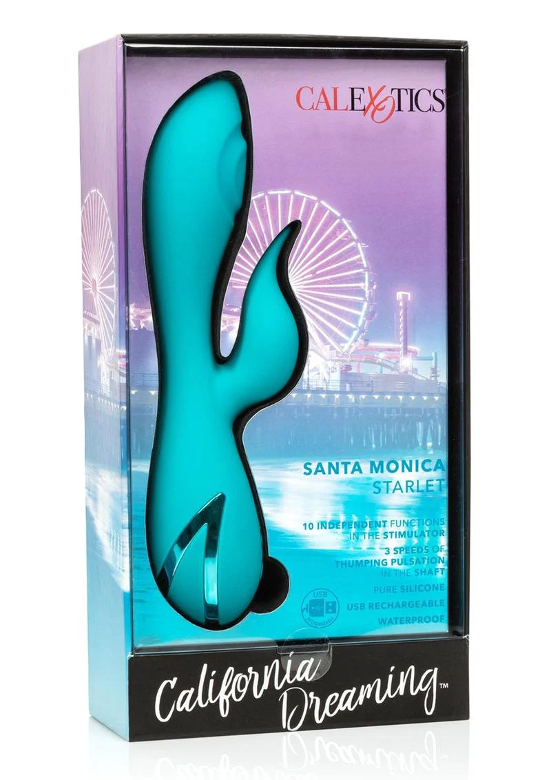 California Dreaming Santa Monica Starlet Rechargeable Silicone Thumping Vibrator - Image 2