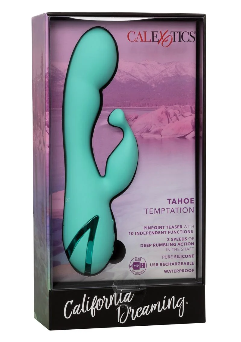 California Dreaming Tahoe Temptation Silicone Rechargeable Rabbit Vibrator - Image 2
