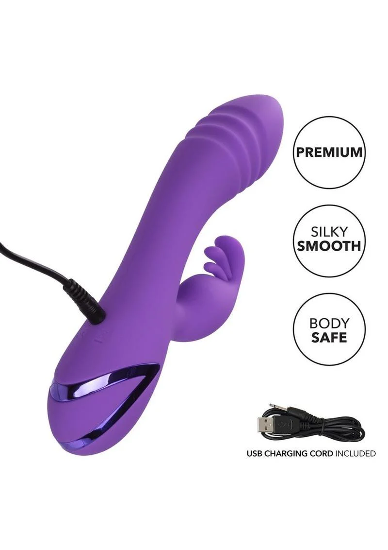 California Dreaming West Coast Wave Rider Silicone Rechargeable Rabbit Vibrator - Image 3