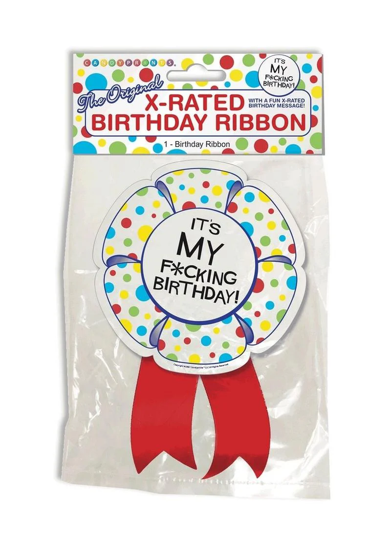 Candyprints X-Rated Birthday Ribbon Medallion - Image 2