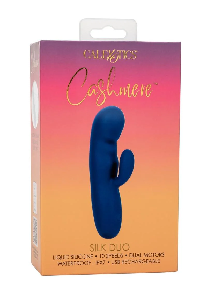 Cashmere Silk Duo Rechargeable Silicone Rabbit Vibrator - Image 2