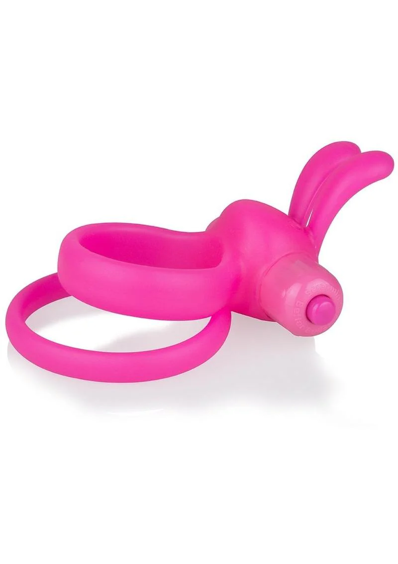 Charged Ohare XL Silicone USB Rechargeable Wearable Rabbit Vibrating Cock Ring Pink (Individual - Image 3