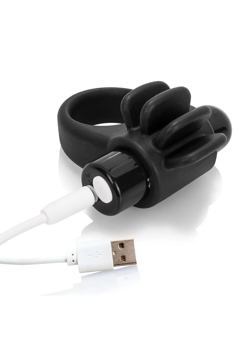 Charged Skooch Rechargeable Vibrating Silicone Cock Ring Waterproof - Image 4