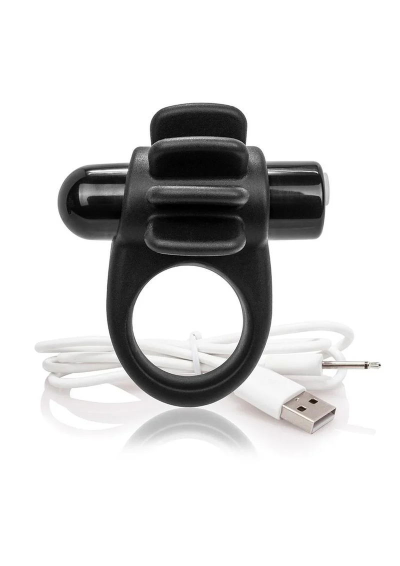 Charged Skooch Rechargeable Vibrating Silicone Cock Ring Waterproof - Image 5