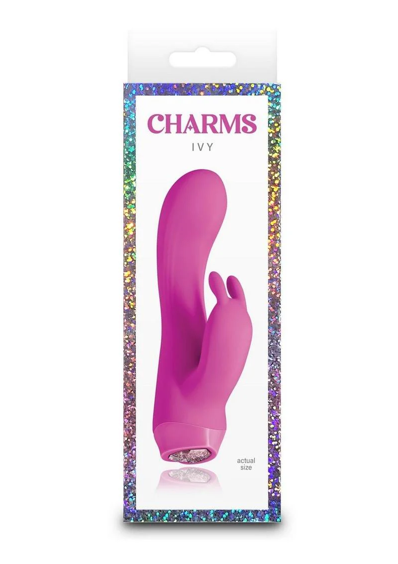 Charms Ivy Rechargeable Silicone Rabbit Vibrator - Image 3
