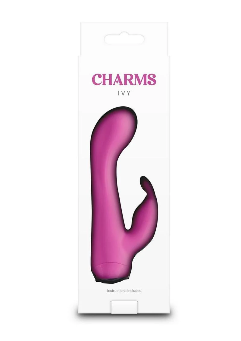 Charms Ivy Rechargeable Silicone Rabbit Vibrator - Image 5