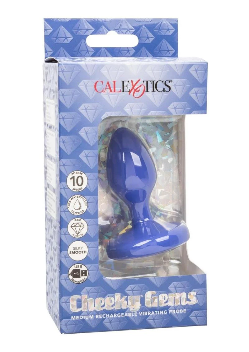 Cheeky Gems Rechargeable Silicone Vibrating Probe - Image 5