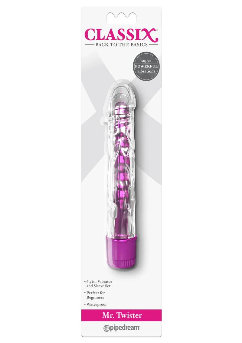 Classix Mr. Twister Vibrator with Sleeve - Image 5