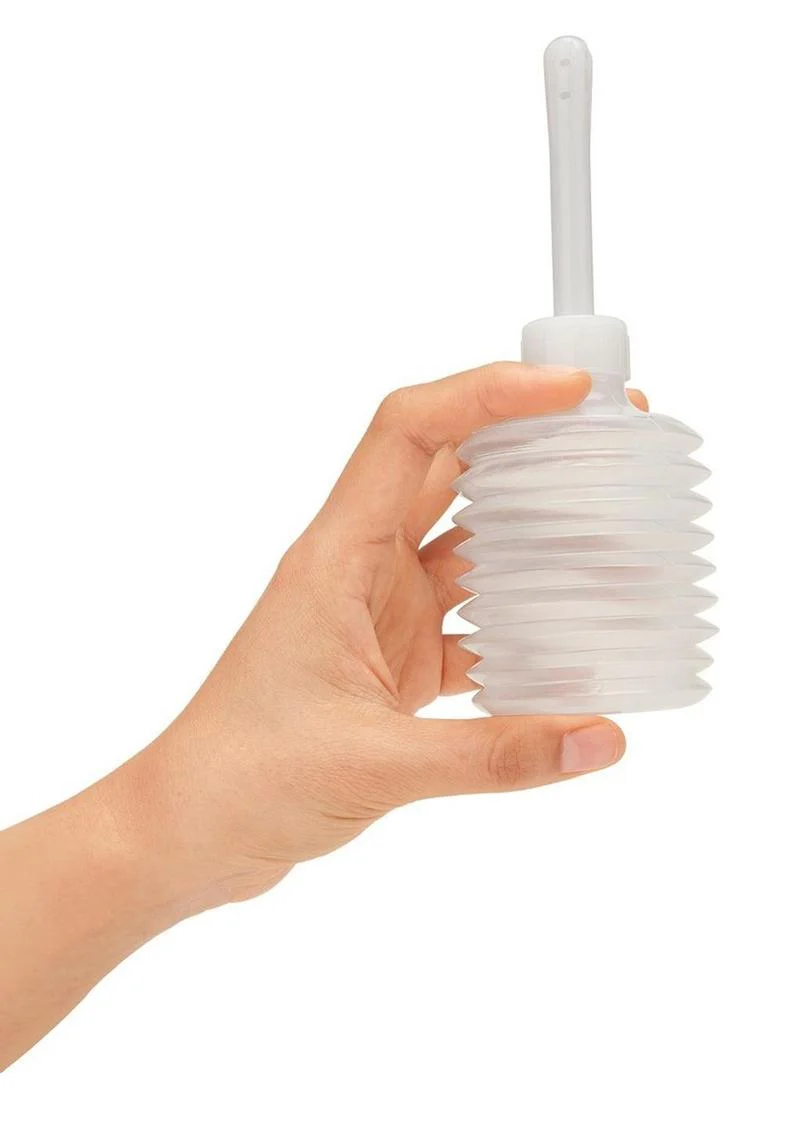 Cleanscene Soft Squeeze Beaded Anal Douche Set with Flared Base - Image 3