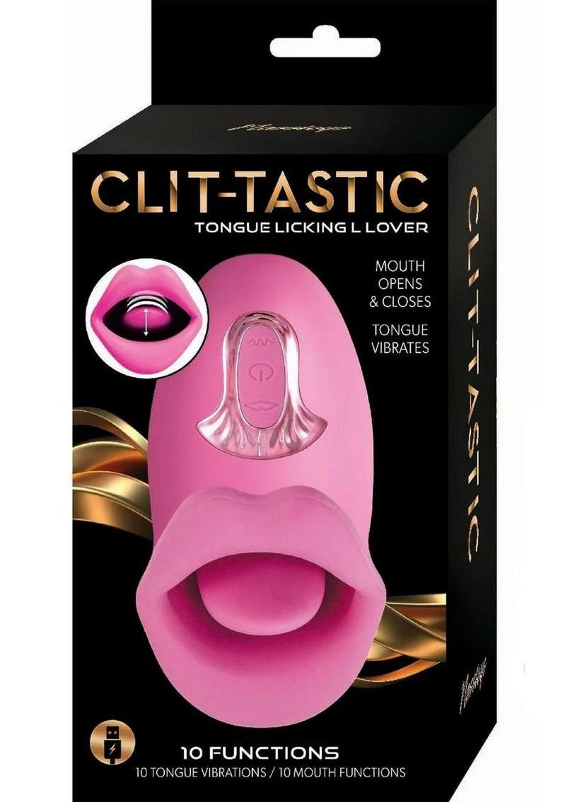 Clit-Tastic Tongue Licking Lover Rechargeable Silicone Stimulator - Image 3