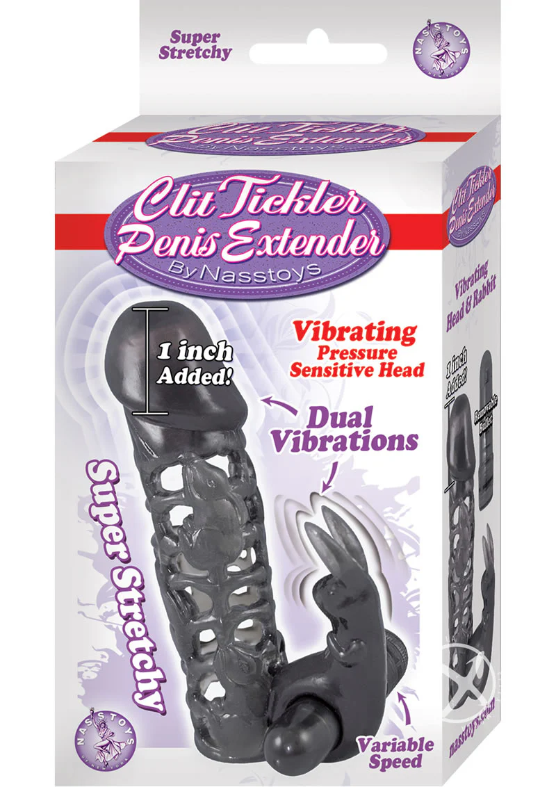 Clit Tickler Penis Extender Vibrating Sleeve - Image 3