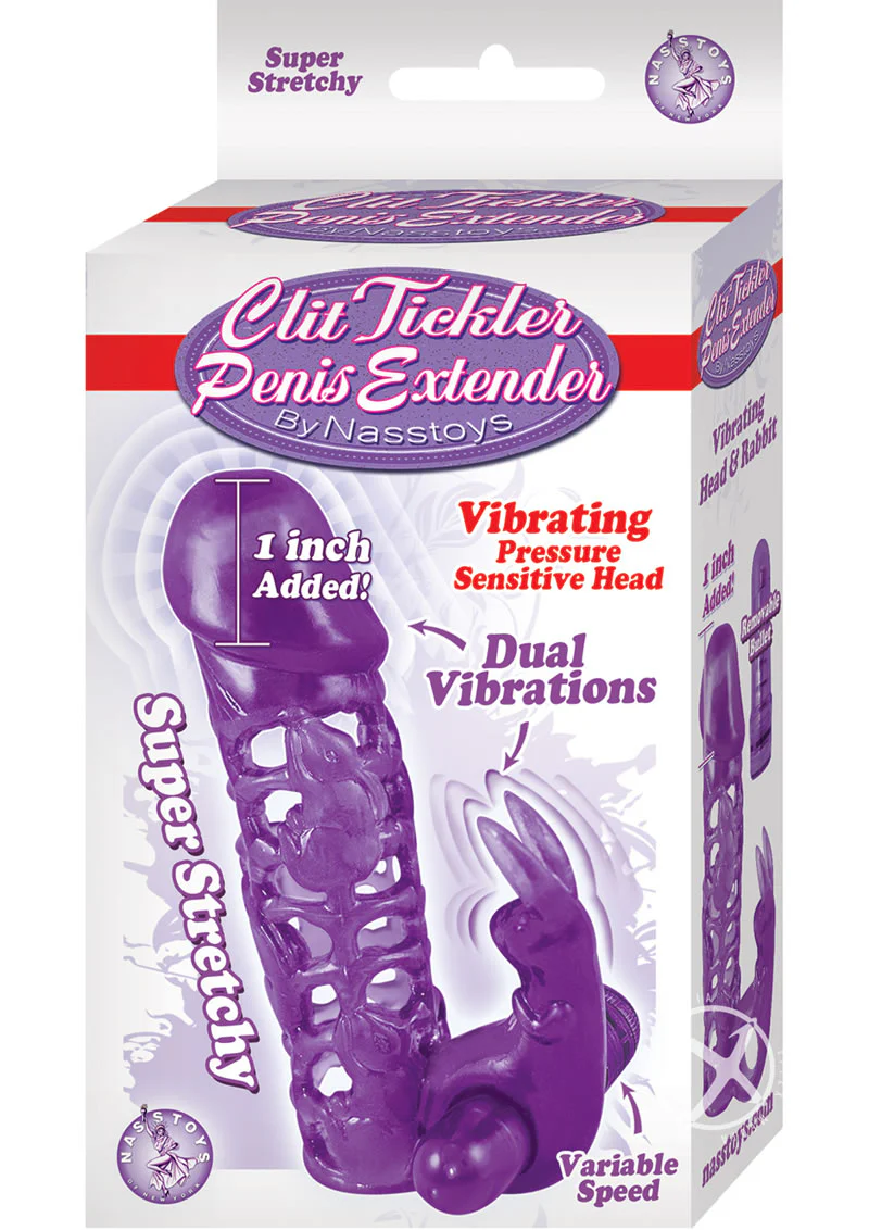 Clit Tickler Penis Extender Vibrating Sleeve - Image 4
