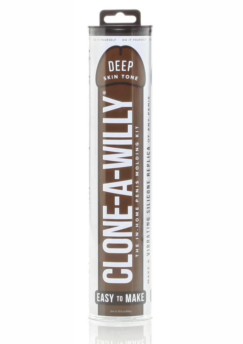 Clone-A-Willy Silicone Dildo Molding Kit with Vibrator - Deep Skin Tone - Image 2