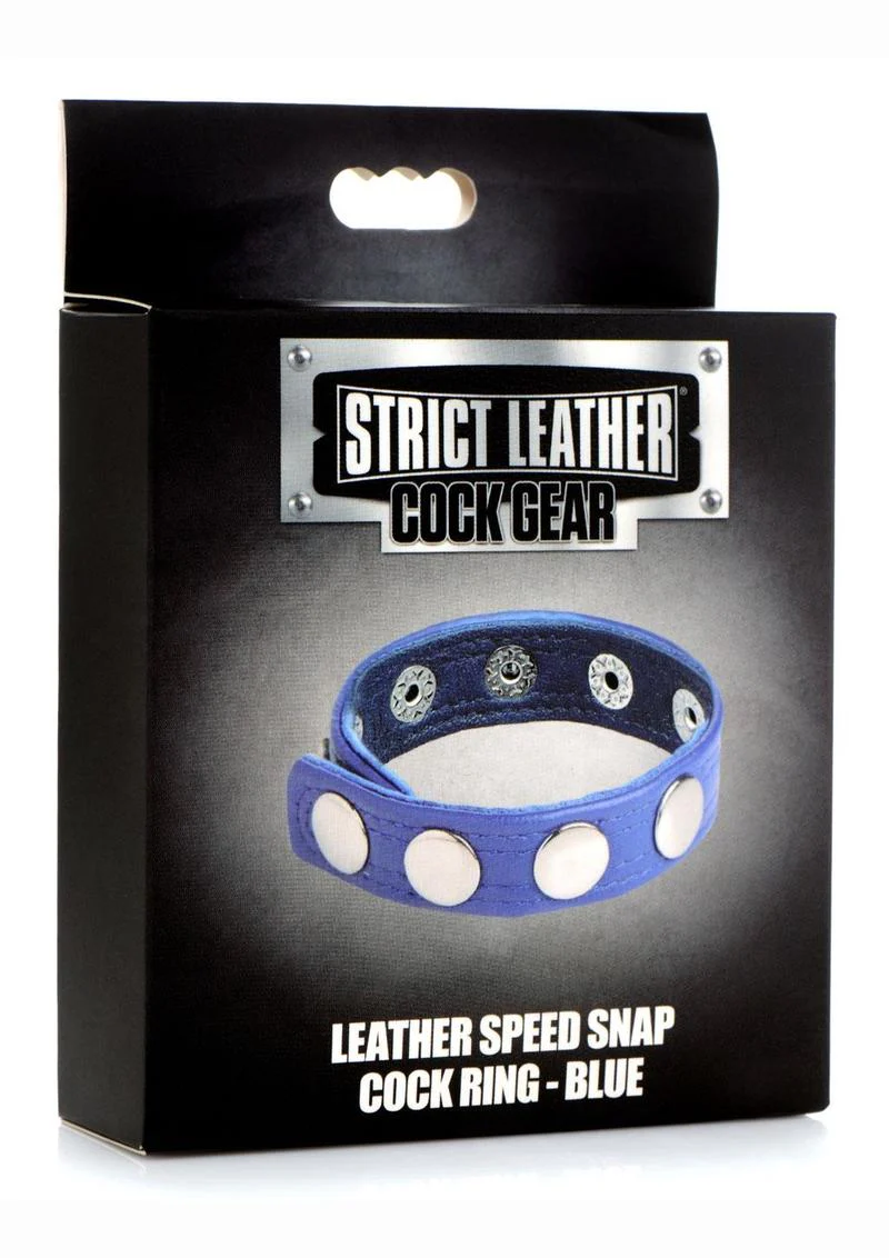 Cock Gear Leather Speed Snap Cock Ring - Image 6