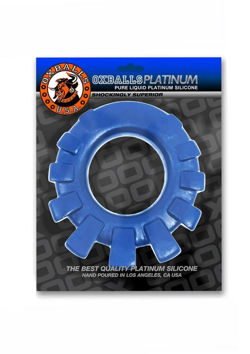 Cock-Lug Silicone Lugged Cock Ring - Marine - Image 2